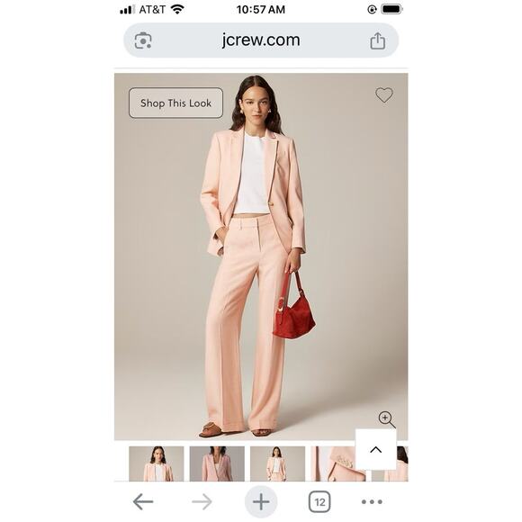 J Crew Arden Blazer Jacket Sz 2 NWT Blush Pink CK098 Academia Prep Capsule $278 - Picture 10 of 10